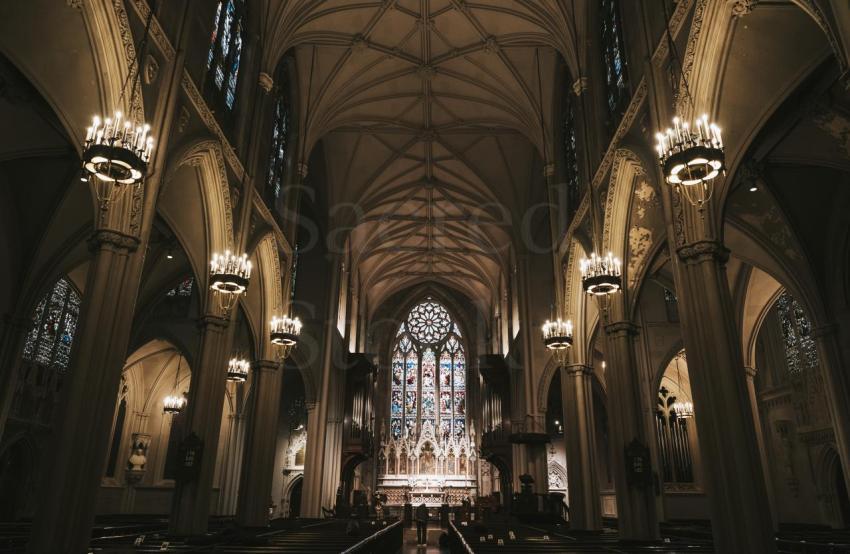 interior of a catholic church
