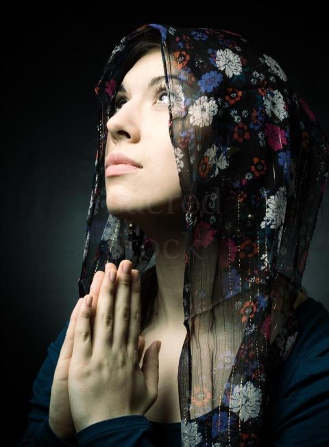 praying woman